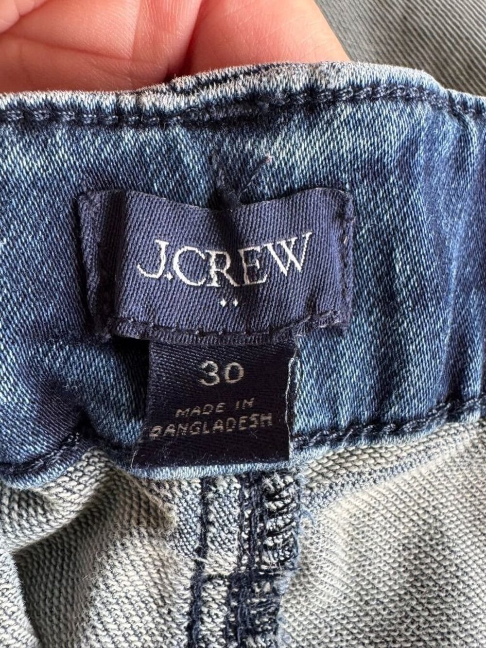 J. Crew Factory Utility Signature Med Blue Stretch+ Denim Jogger Jeans Size 30 - Picture 10 of 12